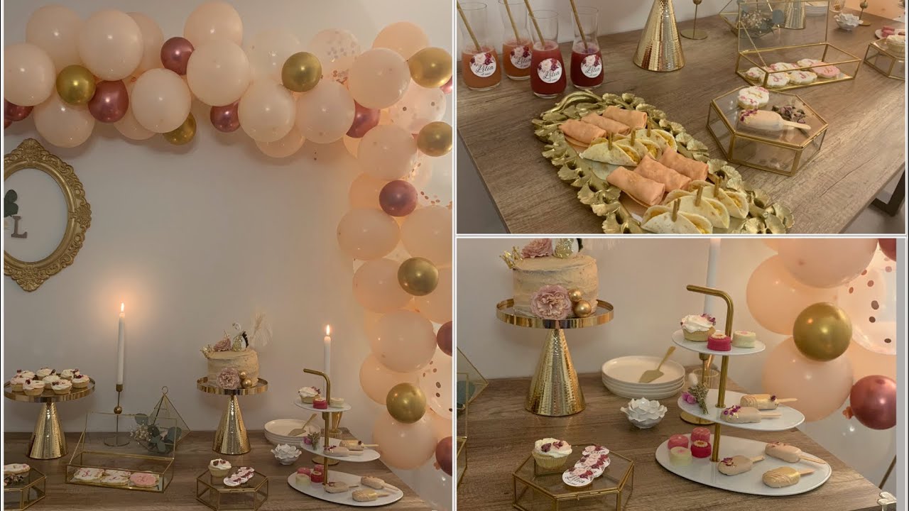 تحضيرات واجواء عيد ميلاد ابنتي 🌸 ديكور+ وصفات🍰 || organisation anniversaire🎈