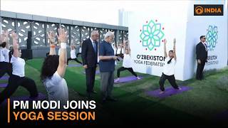 PM Modi Joins Yoga Programme in Uzbekistan