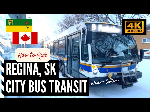 CANADA PUBLIC TRANSIT of Regina, Saskatchewan and Learn How To Ride the City Bus