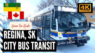CANADA PUBLIC TRANSIT of Regina Saskatchewan and Learn How To Ride the City Bus