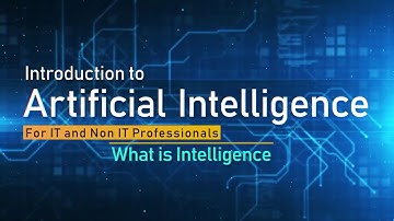 Part 1 || What is Intelligence || Introduction to AI || AI-001 Course- VU || Dr. Zafar Alvi