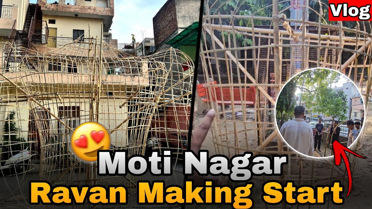 New Moti Nagar Ravan 2025 | Ravan Making 2025 | Ravan Moti Nagar | Karampura Ravan 2025 |
