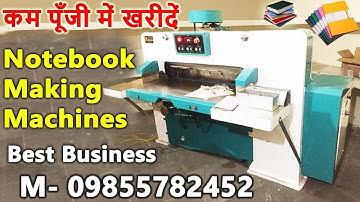 Notebook Making Machines Manufacturer M-09855782452, Manual Notebook Making Machine Business