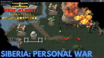 Command & Conquer Red Alert Remastered - Counterstrike - SIBERIA PERSONAL WAR (Hard)