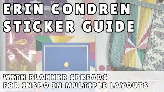 THE ERIN CONDREN STICKER GUIDE | Shopping and Spread Examples