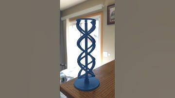 3D-printed double helix illusion! 🧬🔬 #Science #Art #3DPrinting #Helix #Innovation