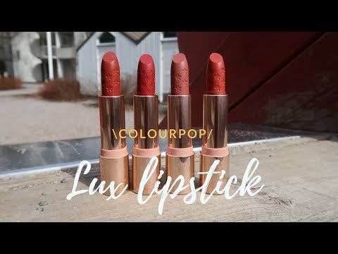 Video [SWATCH REVIEW] ♡ COLOURPOP LUX LIPSTICK ????????♡... - youtube