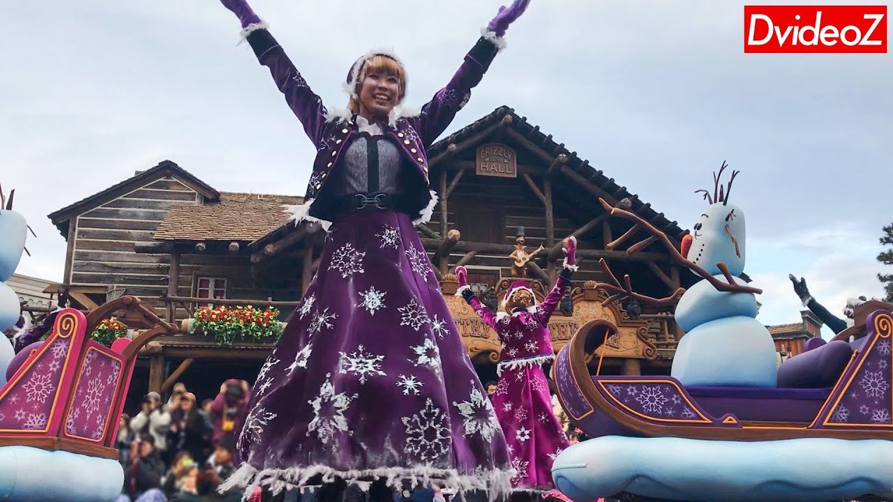 東京ディズニーランド アナと雪の女王 フローズンファンタジーパレード 凍ったダンサーさんポジ 18 02 10 Youtube