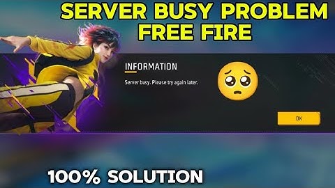 Server Busy Problem Free Fire | Network Connection Error Free Fire |Timeout ProblemFree Fire