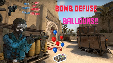 CS:GO BOMB DEFUSE BALLOONS!