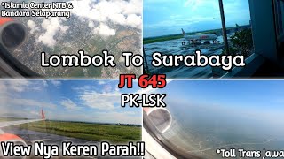 Download Lagu LOMBOK TO SURABAYA | LION AIR B737-900ER JT 645 PK-LSK MP3