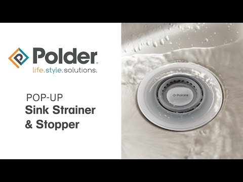 Polder POP-UP Sink Strainer & Stopper - video from Polder Products