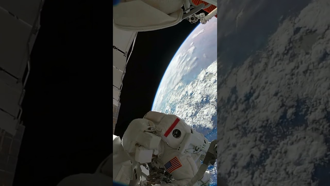 Astronauts are Performing Maintenance Outside the Spacecraft ...!