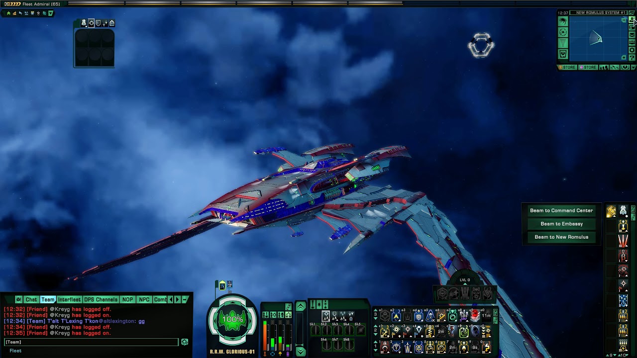 STAR TREK ONLINE - 57K Shanshir Engineering Dreadnought Warbird [T6] Scimitar Class (017 minutes)