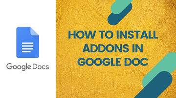 Google Doc Add-ons | How To Install And Uninstall Addons