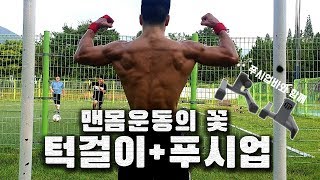 맨몸운동의 꽃 턱걸이푸쉬업 세트로 맨몸운동으로부는 사나이 바벨라토르 리쌤 푸시업바와 함께