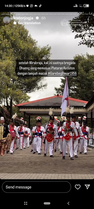Garebeg Besar: Lampah Macak Bregada Dhaeng