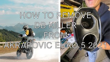How to remove the DB Killer for an Akrapovic Euro 5 (701/690) 2021
