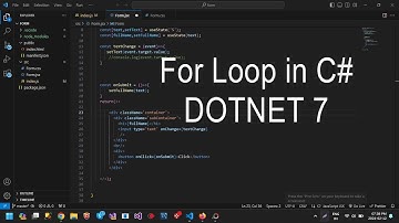For loop in C# programming in hindi using visual studio 2022 with dotnet 7