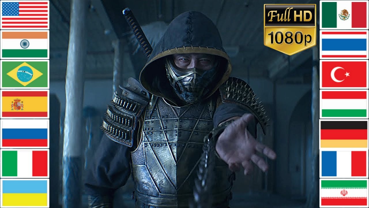 "GET OVER HERE!" in Different Languages | Mortal Kombat (2021) | Scorpion vs Sub-Zero