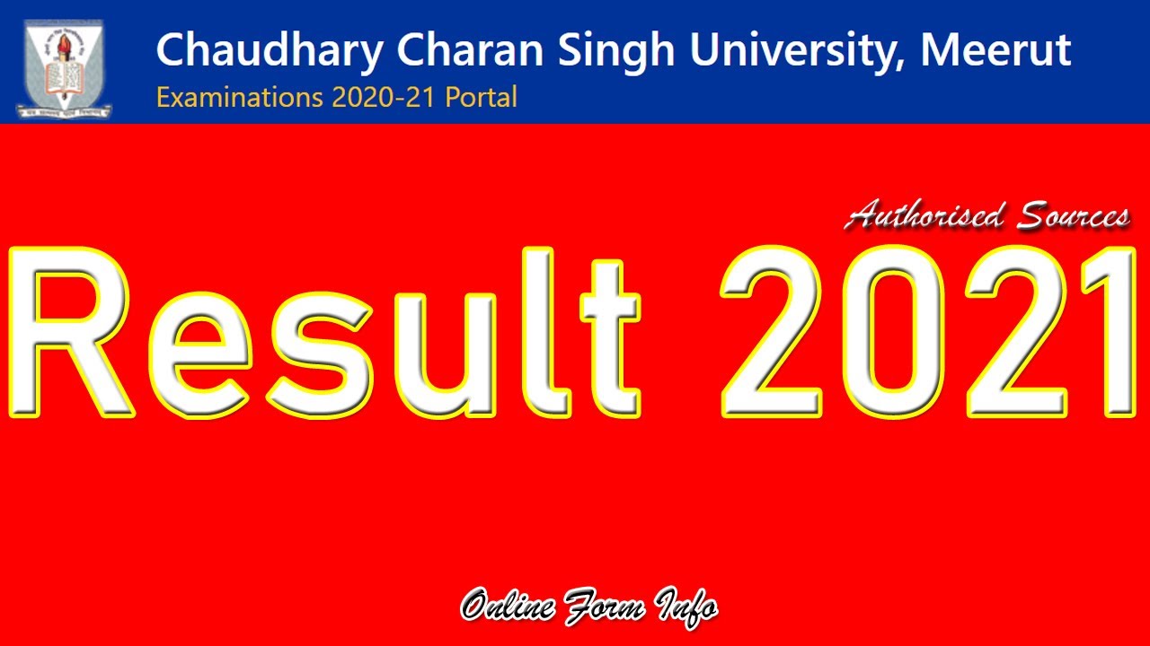 Result 2021 | CCSUniversity | Online Form Info
