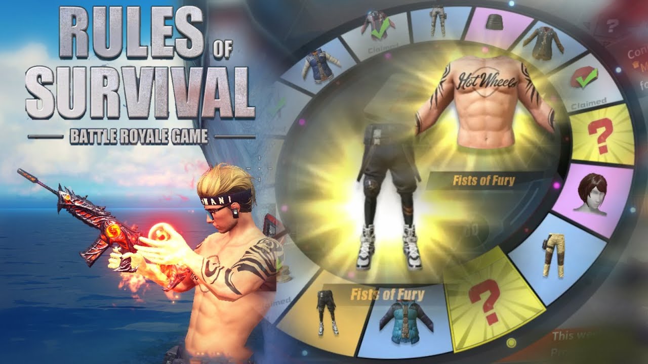 We Pulled a Legendary Skin Set in The Lucky Carnival and Won with it! - Rules of Survival Solo