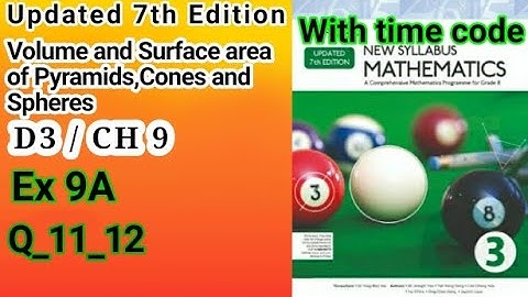 D3 math|Ch 9|Ex 9_A|Q_11_12|New Updated 7th Edition|New Oxford Mathematics 3|Sir Sajid Mehmood