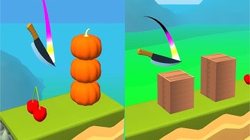 Knife Jump! Very Satisfying And Relaxing ASMR Slicing Game