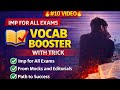 Vocab Booster #10 🔥 | Most Important Words with Tricks | From Mocks &amp; Editorials | Turningpoint