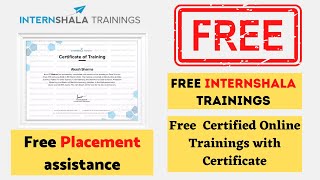Get Free Internshala Trainings | Free  Certified Online Training With Certificate | Online Training