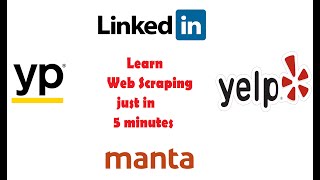Web scraping -Business Directories - Yelp-Yellowpages - Whitepages