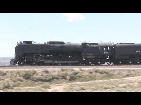 Union Pacific 844 Steam Train Rawlins to Walcott WY