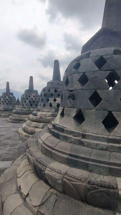 Stupa of Borobudur Temple in Indonesia #borobudur #shorts