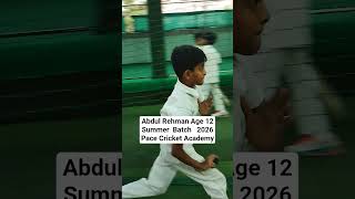 Abdul Rehman coaching for Bowling &amp; Batting in Summer Batch 2026 Training at Pace Cricket Academy