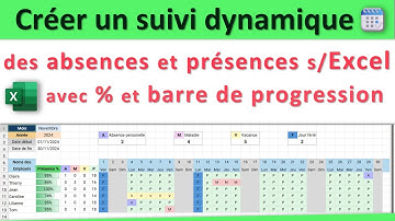Suivi dynamique des absences et présences sur Excel : Tutoriel détaillé 📊