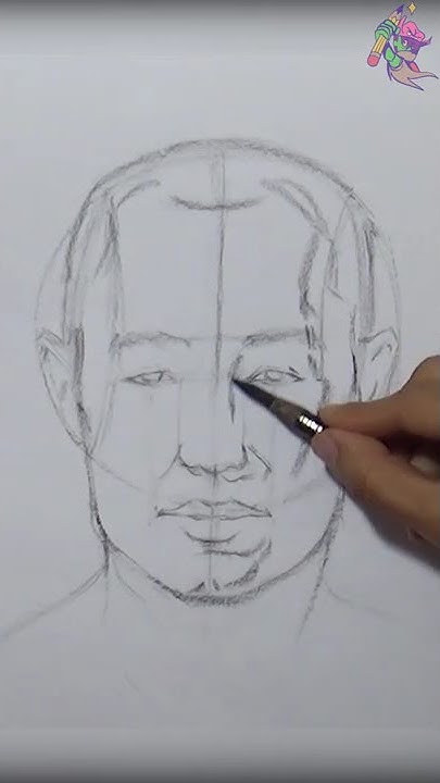 Aprende a Dibujar la Cabeza Frontal en 1 Minuto - YouTube