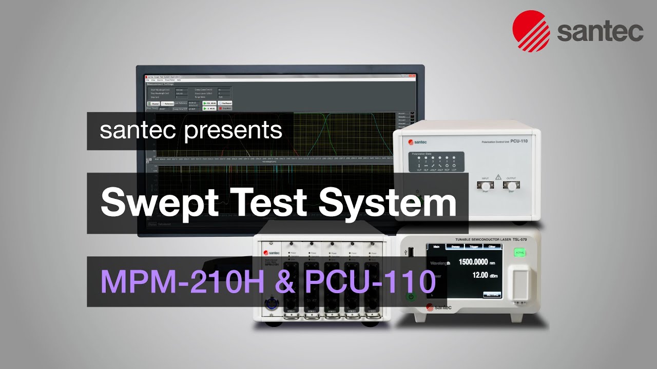 santec Swept Test System [MPM-210H & PCU-110] - YouTube