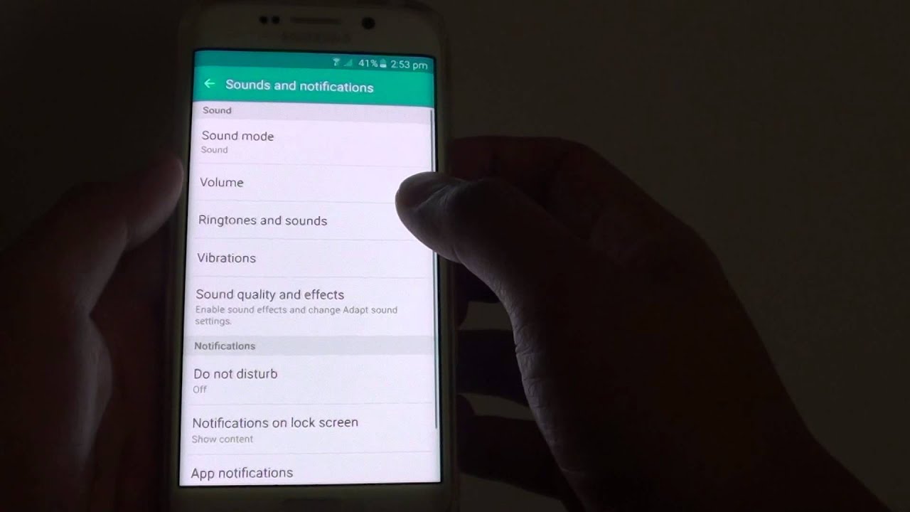 Samsung Galaxy S6 Edge: How to Change Vibration Pattern - YouTube
