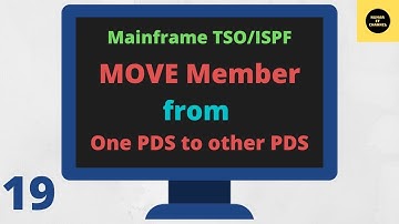 MOVE DATA From One Dataset Member To Other Dataset Member - Mainframe TSO/ISPF Tutorial - Part 19