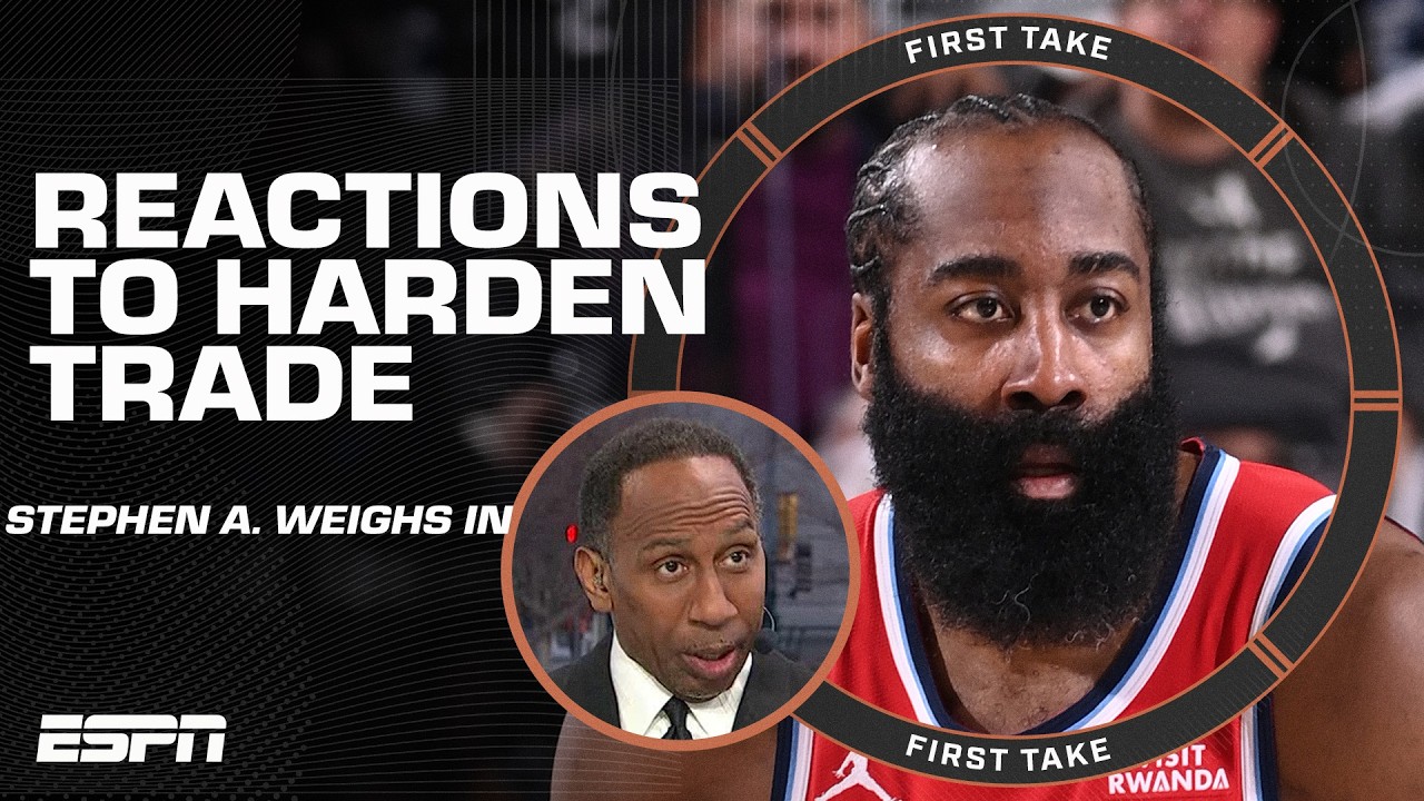 Stephen A. isn’t buying Harden’s reason for leaving LA: You signed a BAD DEAL! | First Take