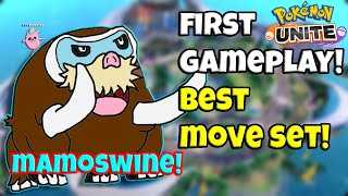 MAMOSWINE GAMEPLAY (BEST BUILD & MOVESET!)  - POKEMON UNITE
