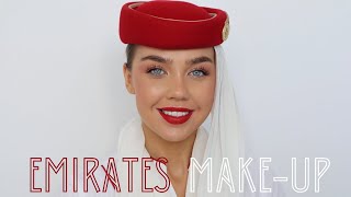 MY GO TO WORK MAKEUP + GET READY WITH ME | EMIRATES CABIN CREW