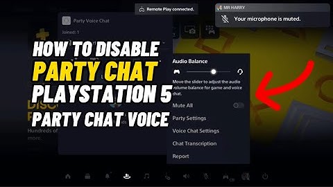 How to Disable Voice to Be Shared on PS5 & Disable Party Chat being Recorded