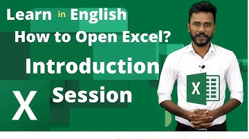 MS Excel Basics - Introduction - How to Open Excel & more Basics Explained in English