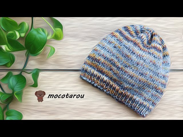 How to knit nice beanie - YouTube