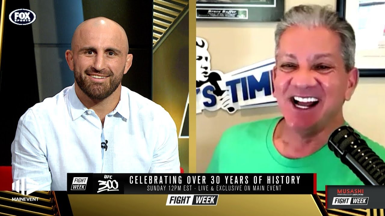 UFC 300 | Bruce Buffer praises Robert Whittaker & Alex Volkanovski | Fox Sports Australia