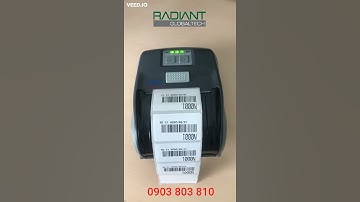 In Test Máy In Mã Vạch Di Động Cầm Tay TSC Alpha 3R