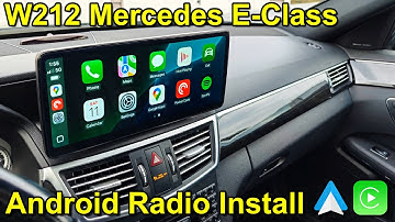 Installing an XTRONS Android Head Unit in a Mercedes E-Class (W212 with Backup Camera)