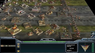 Command Conquer Generals Zero Hour 1 vs 7 Usa Laser General (Particle RunAway)