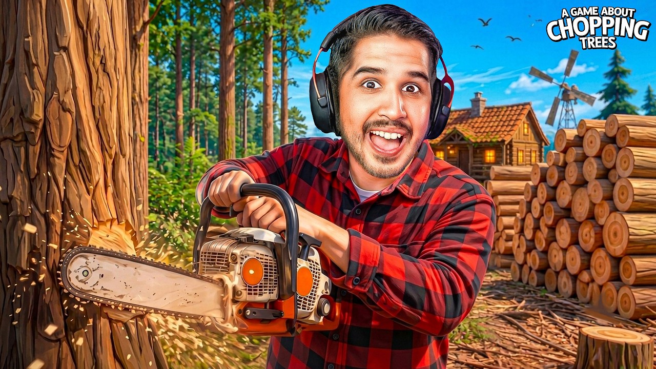 A GAME ABOUT CHOPPING TREES 😱 NEW MINECRAFT ?